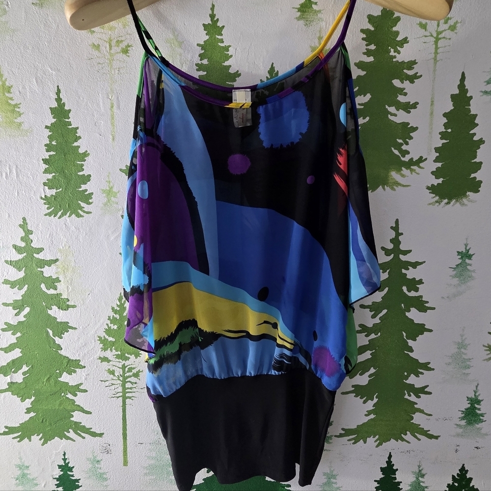 Colorful Imagine Abstract Women's Blouse